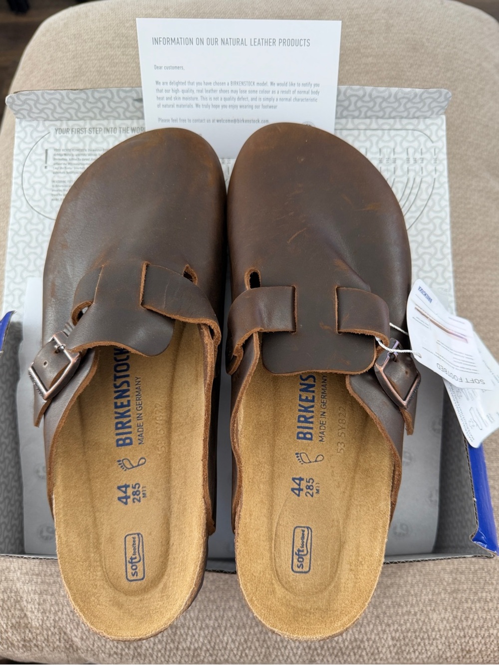 Birkenstock Boston Soft Footbed
Clog, Habana Oiled Leather, EU 44